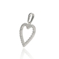 Fehér arany szív medál (ÖZ-V-274-W_KT)