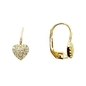 Arany szív fülbevaló (AC-FK-754)