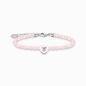 Thomas Sabo Charming Collection szív rózsakvarc gyöngyökkel karkötő 19 cm (A2092-035-9-L19)