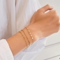 Ania Haie aranyozott ezüst karkötő 18,5 cm (B075-03G)