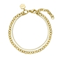 Cluse Féroce Petite Steel Watch and Double Chain Bracelet, Gold Colour női óra szett (CG11201)