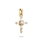 Thomas Sabo Charm Club Connect aranyozott kereszt charm medál (CC1287-445-14)
