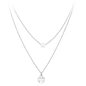 Amen ezüst Angyal és Csillag nyaklánc 44 cm (CLASB)