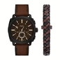 Fossil Machine Chronograph férfi óra szett (FS6102SET)
