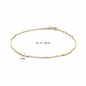 Jackie Gold arany karlánc 18 cm (JKB21-101)