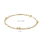 Jackie Gold arany karlánc 18 cm (JKB26-607)