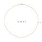 Jackie Gold arany nyaklánc 45 cm (JKN20.052)