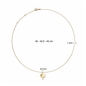 Jackie Gold arany nyaklánc 45 cm (JKN24-467)