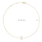Jackie Gold buborékos kör arany nyaklánc 45 cm (JKN24.060)