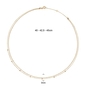 Jackie Gold arany nyaklánc 45 cm (JKN25-472)