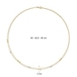 Jackie Gold arany nyaklánc 45 cm (JKN26-607)
