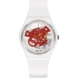 Swatch karóra Time To Red Small unisex óra (SO31W104)