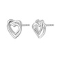 NANA KAY silver trends ezüst szív fülbevaló (ST2240)