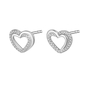 NANA KAY silver trends ezüst dupla szív fülbevaló (ST2419)