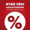 NYÁR VÉGI KÉSZLETKISÖPRÉS