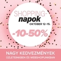 Itt az őszi Shopping napok